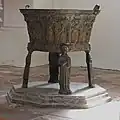 Baptism font from the 15th century