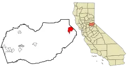 Location in El Dorado County and the state of California