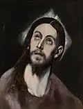 Head of Christ (ca. 1579), El Greco, Head of Christ; 1579 ca. 50.5 x 38.9&nbsp;cm; Oil on canvas