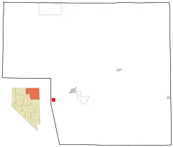 Location of Carlin, Nevada
