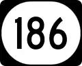 Kentucky Route 186 marker