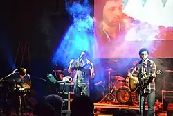 Playing in Verges in 2011