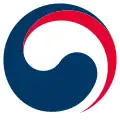 Emblem of the National Government, a stylized Taegeuk (2016–present)