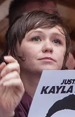 Emily Skeggs at the 2017 Trans March in San Francisco, California.