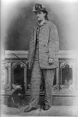 Emma Sharp in the attire she wore for the 1000 mile walk