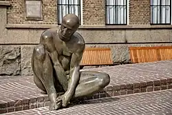 Het ei van Ko [nl] (detail) in the Langestraat, Enschede