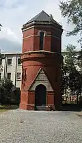 Even the water tower of the William Enston Home in Charleston, South Carolina displays Victorian brickwork.