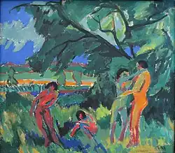 Ernst Ludwig Kirchner, Naked Playing People, 1910