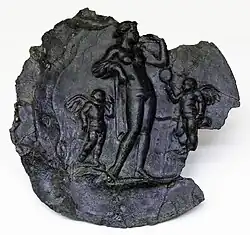 Cupid with mirror on a mirror-back, Spain