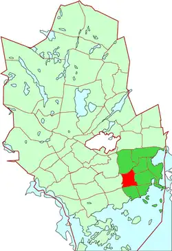 Location of Niittykumpu within Espoo