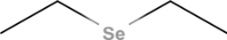skeletal model of Diethyl selenide