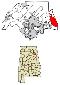 Location of Ballplay in Etowah County, Alabama.