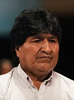 65th President of Bolivia Evo Morales