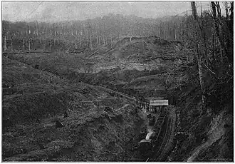 Open-pit lignite mine Șotânga-Mărgineanca, 1899