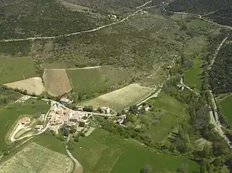 An aerial view of Eygluy-Escoulin