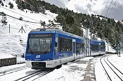 Vall de Núria Rack Railway in Catalonia