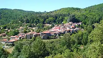 A view of the village from the south