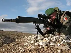 Sniper of the 2e REI with the FR F2 in Afghanistan, 2005.