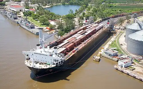 MV Bali Sea, a roll-on/roll-off train ferry operated between Coatzacoalcos and Mobile