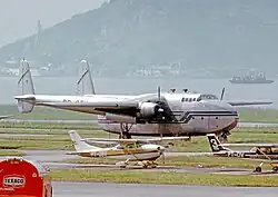 C-82A Packet freighter of Cruzeiro (Brasil) at Santos Dumont Airport, Rio de Janeiro, in May 1972