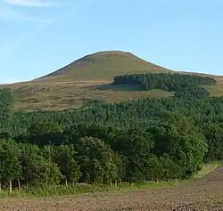Falkland Hill, also known as one of the Paps of Fife. &quot;Pap&quot; is a term for a human breast, the word also applied to hills resembling them.