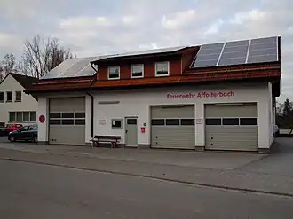 Rooftop solar PV on a fire department building