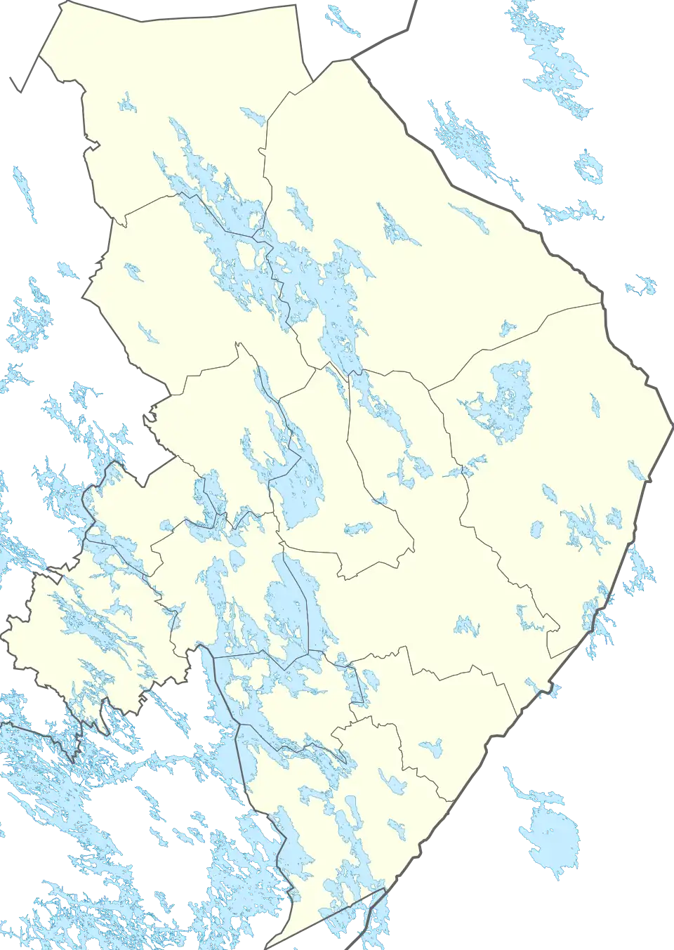 Cities and municipalities of North Karelia.