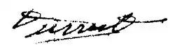Signature of Buenaventura Durruti