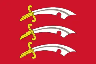 Flag of Essex, England (seax)