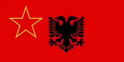 Flag of Albanian minority in SFR Yugoslavia