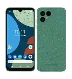 The front and the back side of a Fairphone 4