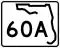 State Road 60A marker