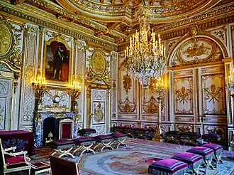 Decor from throne room of Louis XV (1752-54)