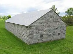 Behind the Powder Magazine at Fort Lennox.