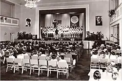 Pioneer choir "August Bebel" Zwickau of the pioneer house "Wilhelm Pieck" in Zwickau (Schwanenschloß)