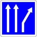 Slip road to right