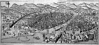View of Florence by Francesco Rosselli, 1480s