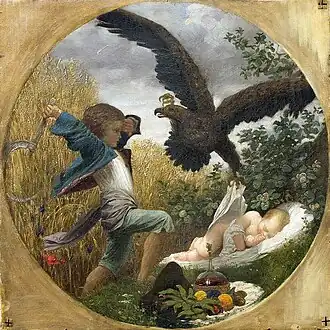 A Boy Defending a Baby from an Eagle, by Leighton, 1850–52, acquired by the museum prior to 1926