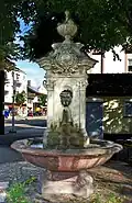 The village fountain, founded after the connection Haslach to the water network of Freiburg