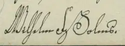 William's signature