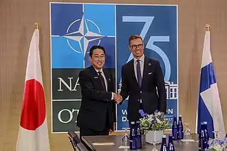 President Alexander Stubb and prime minister Fumio Kishida
