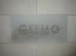 GITMO stone inscribed in 1964 as a gift to the cathedral from those at Guantanamo Bay Naval Base