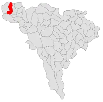 Location in Alba County