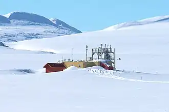 View of the Dr. Neil Trivett Global Atmosphere Watch Observatory, Alert, Nunavut, Canada
