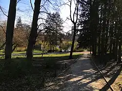 The Gemeindepark recreational area in April 2020