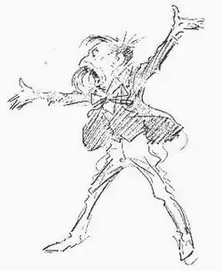 Caricature of George Charles Haité