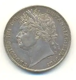 Half crown of George IV, 1821