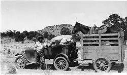 A Gila Forest Ranger with his outfit, 1928