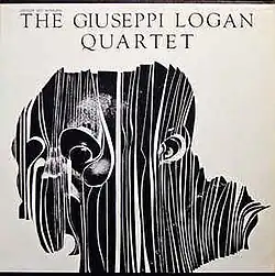 The Giuseppi Logan Quartet, Black and White deco art circa 1960