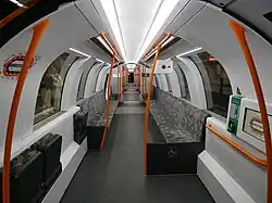 Interior of a third-generation train